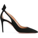 Zapatos negros de cuero de tacón con tacón de 7 a 9cm con logo Aquazzura talla 40,5 para mujer 