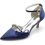 Zapatos azul marino de tacón con tacón de aguja talla 41 para mujer 