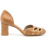 Zapatos marrones de cuero de tacón Sarah Chofakian talla 39 para mujer 