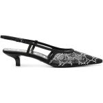 Sandalias negras de ante de cuero con tacón de 3 a 5cm con logo Gucci talla 38 para mujer 