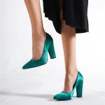 Zapatos lila de tela de tacón de verano con tacón más de 9cm talla 34 para mujer 
