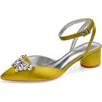 Zapatos amarillos de tacón acolchados talla 41 para mujer 