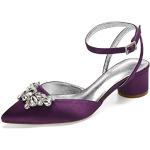 Zapatos lila de tacón acolchados talla 39 para mujer 