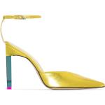 Zapatos amarillos de cuero de tacón con logo The Attico talla 37 para mujer 