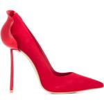 Zapatos rojos de ante de tacón con logo LE SILLA talla 42 para mujer 
