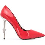 Zapatos rojos de cuero de tacón con logo Philipp Plein talla 40 para mujer 