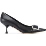 Zapatos negros de cuero de tacón con logo SERGIO ROSSI talla 40 para mujer 
