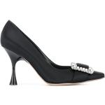 Zapatos negros de cuero de tacón con logo SERGIO ROSSI talla 39 para mujer 