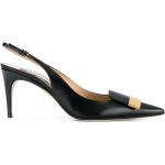 Zapatos negros de cuero de tacón SERGIO ROSSI talla 39 para mujer 