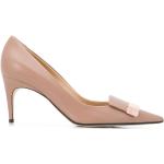 Zapatos rosas de cuero de tacón con logo SERGIO ROSSI talla 42 para mujer 