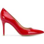 Zapatos rojos de cuero de tacón GIANVITO ROSSI talla 38 para mujer 