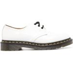 Zapatos blancos de goma con cordones rebajados con cordones formales con logo Dr. Martens 1461 para mujer 
