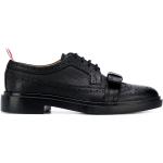Zapatos negros de goma con cordones con tacón cuadrado con cordones formales con logo Thom Browne talla 36 para mujer 