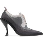 Zapatos grises de cuero con cordones con cordones formales con rayas Thom Browne talla 36 para mujer 