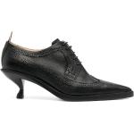 Zapatos negros de cuero con cordones con cordones formales con logo Thom Browne talla 39 para mujer 