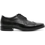 Zapatos negros de goma con punta cuadrada con cordones formales con logo Clarks talla 41,5 para hombre 