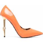 Zapatos naranja de cuero de tacón rebajados con tacón más de 9cm con logo Philipp Plein talla 37 para mujer 