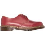 Zapatos rojos de goma con puntera redonda con cordones formales Dr. Martens 1461 para hombre 