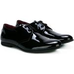 Zapatos negros de goma con puntera redonda con cordones formales con logo Dolce & Gabbana talla 38 para mujer 