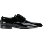 Zapatos negros de cuero con cordones con cordones formales con logo Dolce & Gabbana talla 46 para hombre 