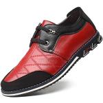 Zapatos rojos de cuero con cordones con cordones formales talla 38,5 para hombre 