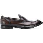 Zapatos marrones de goma con puntera redonda formales con logo OFFICINE CREATIVE ITALIA talla 39 para hombre 