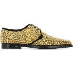 Zapatos dorados de ante con cordones con cordones formales Dolce & Gabbana talla 39 para hombre 