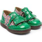 Zapatos verdes de goma con puntera redonda con cordones formales PèPè con flecos talla 23 para mujer 