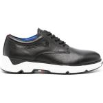 Zapatos negros de goma con puntera redonda rebajados con cordones formales con logo Tommy Hilfiger Sport talla 45 para hombre 