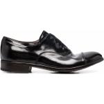 Zapatos negros de cuero con puntera redonda formales con logo PREMIATA para hombre 