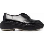 Zapatos negros de goma con cordones con cordones formales con logo talla 46 para mujer 
