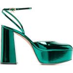 Zapatos verdes de charol con plataforma con logo GIANVITO ROSSI talla 35 para mujer 