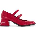 Zapatos rojos de cuero de tacón con tacón cuadrado con tacón de 5 a 7cm con logo con purpurina talla 36 para mujer 