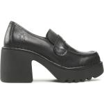 Zapatos negros de cuero de tacón rebajados Fly London talla 39 para mujer 