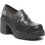 Zapatos negros de cuero de tacón Fly London talla 40 para mujer 