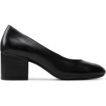Zapatos negros de piel de tacón rebajados floreados Geox talla 35 para mujer 