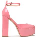 Zapatos rosas de cuero de tacón rebajados Guess talla 41 para mujer 