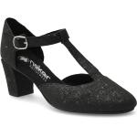 Zapatos negros de tacón rebajados Rieker talla 42 para mujer 