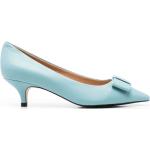 Zapatos azules celeste de goma de tacón con tacón de 5 a 7cm con logo talla 37 para mujer 