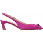 Zapatos rosas de goma de tacón rebajados con tacón de 5 a 7cm con logo talla 38 para mujer 