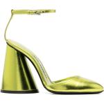 Zapatos verdes de cuero de tacón rebajados con tacón cuadrado con tacón más de 9cm con logo The Attico talla 37 para mujer 