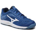 Zapatillas azules de cuero de tenis rebajadas Mizuno talla 39 para mujer 