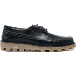 Zapatos Náuticos negros de goma rebajados con cordones con logo Dunhill talla 42 para hombre 