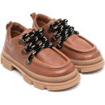 Zapatos Náuticos marrones de goma con cordones PèPè talla 35 para mujer 