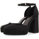Zapatos negros de piel con plataforma rebajados acolchados Gioseppo talla 40 para mujer 