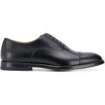 Zapatos negros de cuero con cordones con tacón cuadrado con cordones formales con logo talla 48 para hombre 