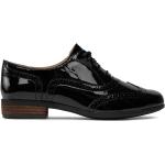 Zapatos oxford negros de charol formales Clarks talla 37 para mujer 