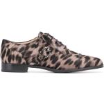 Zapatos marrones de goma con cordones rebajados con cordones formales leopardo talla 36,5 para mujer 