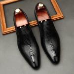 Zapatos derby beige de cuero de otoño de punta puntiaguda formales talla 44 para hombre 