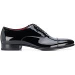 Zapatos oxford negros de cuero formales con logo talla 40,5 para hombre 